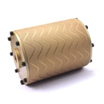 115mm Wave Vacuum Brazed Bush Hammer Rollers For Scratching Finish