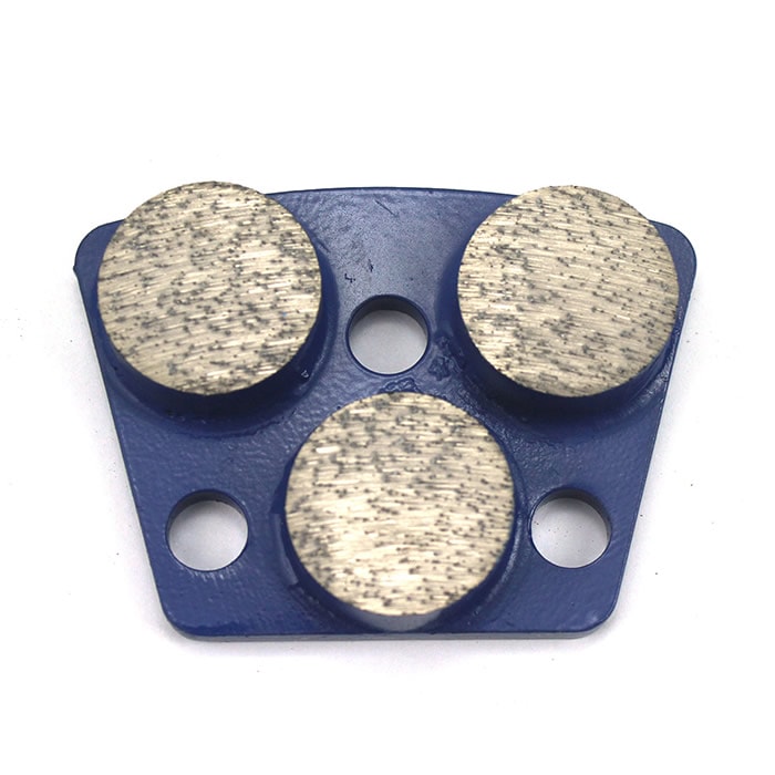 3 Segment Buttons Trapezoid Concrete Grinding Diamonds