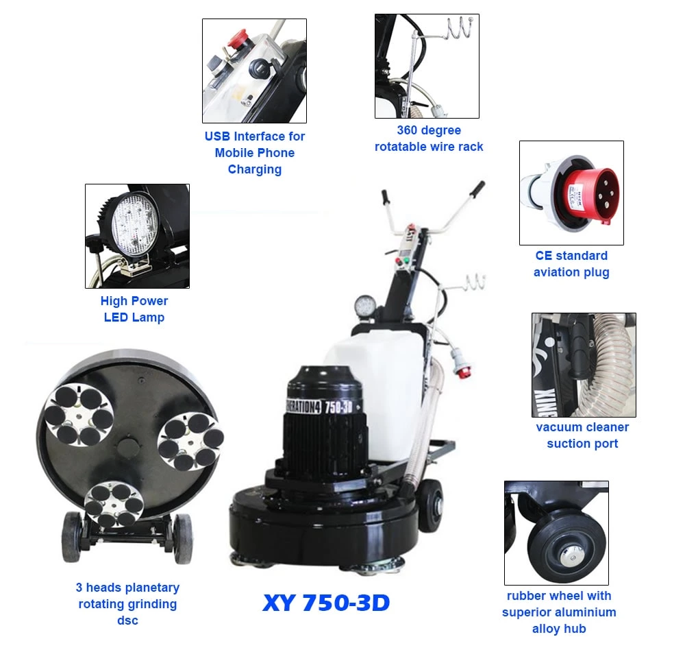 XY 750-3D Counter Rotating Planetary Floor Grinder