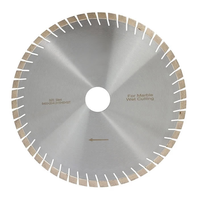 400mm Silent Marble Cutting Blade With Inclined Teeth