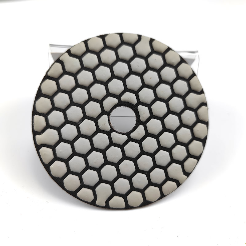 Almohadillas de pulido de diamante seco hexagonal para piedras de mármol de granito