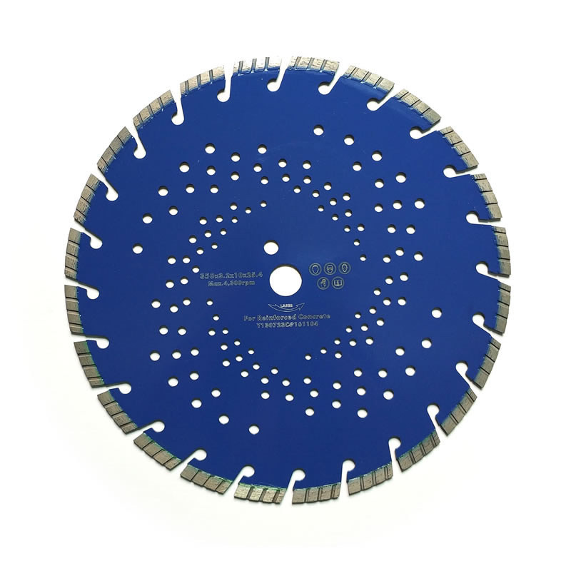 350mm Multi-Holes Turbo Laser Welded Concrete Cutting Blade